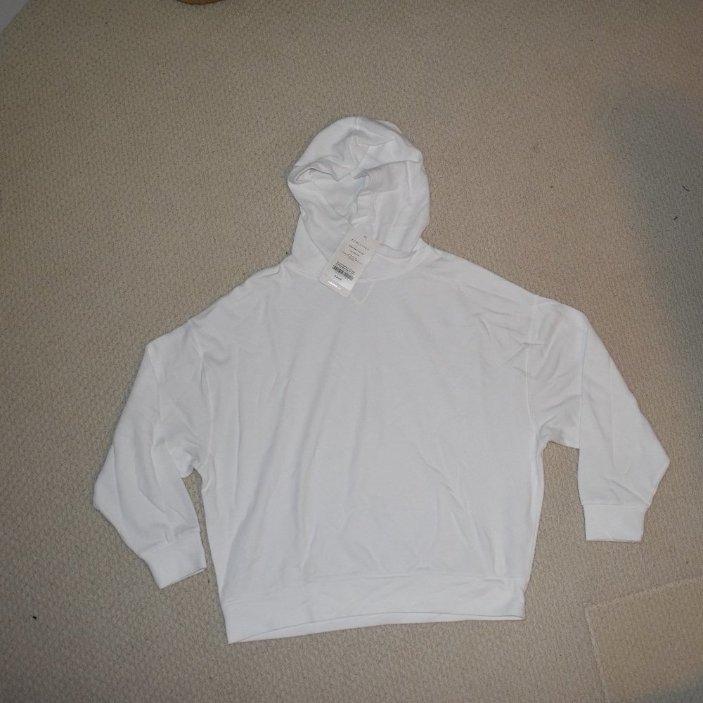 Fabletics White Pullover Hoodie | Size XS/2-4